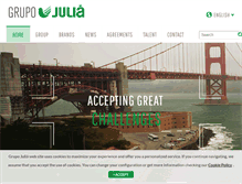 Tablet Screenshot of grupojulia.com